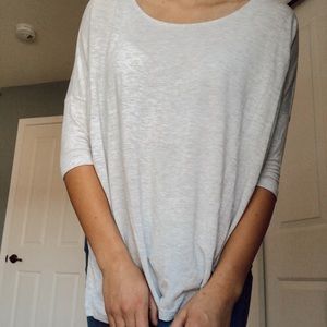 Flowey light grey half sleeve tee!